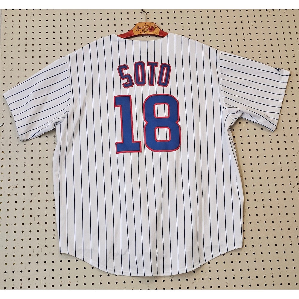 Majestic Chicago Cubs Geovany Soto 18 Home Jersey Mens XXL Stitched MLB